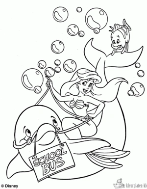 Zeemeermin 7 kleurplaat om te printen en kleuren