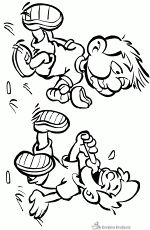 Ijsjes eten kleurplaat om te printen en kleuren